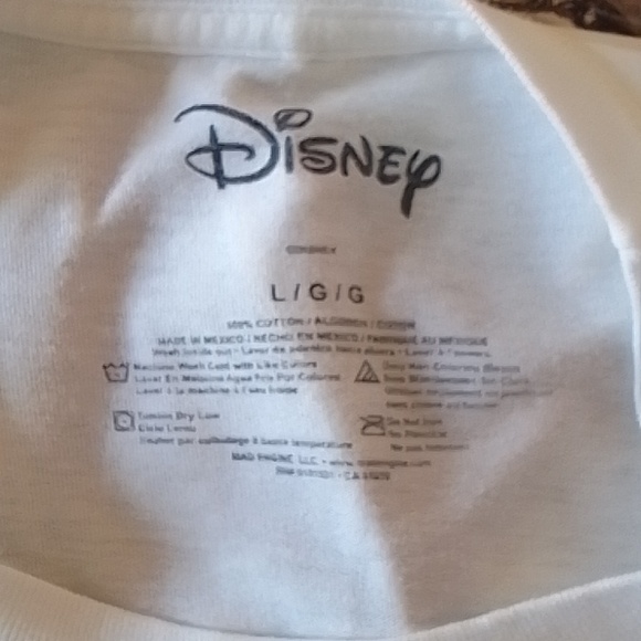 Disney's Bambi White Cotton T-shirt-Size US L - Picture 4 of 4